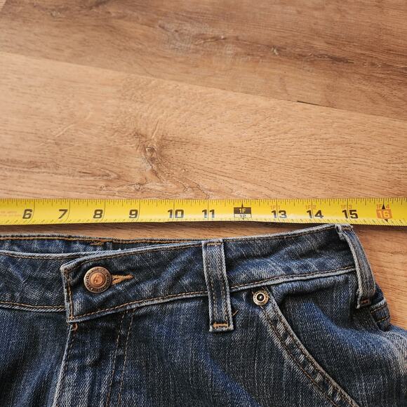 VINTAGE Carhartt Jeans Mens 30x29 Dungaree Logger Blue Double Knee EUC - Picture 3 of 8